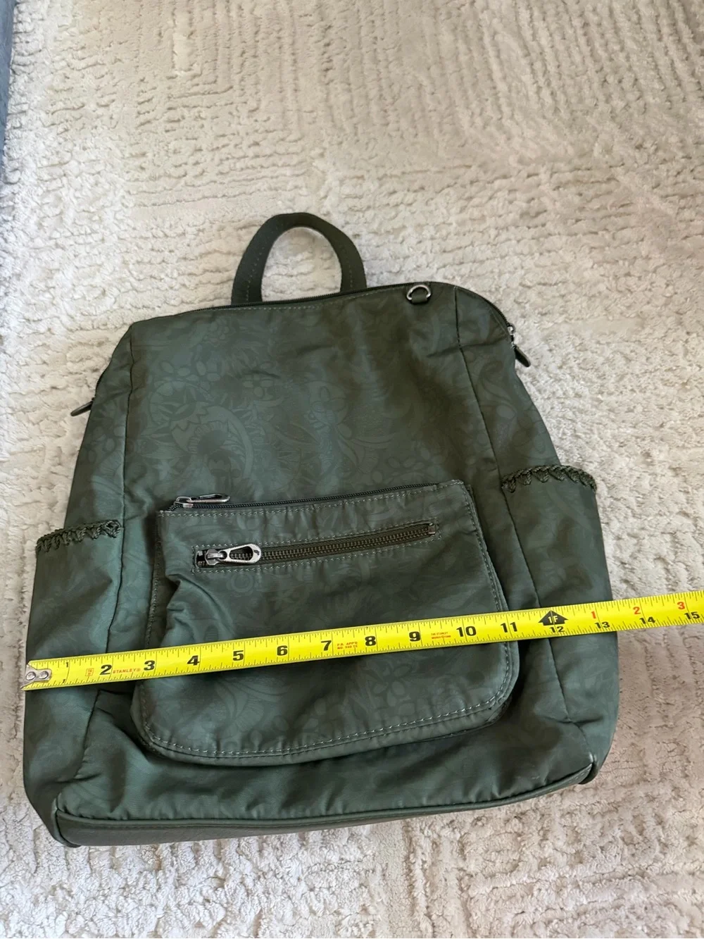 Sakroots Olive Green Women's Backpack Tote